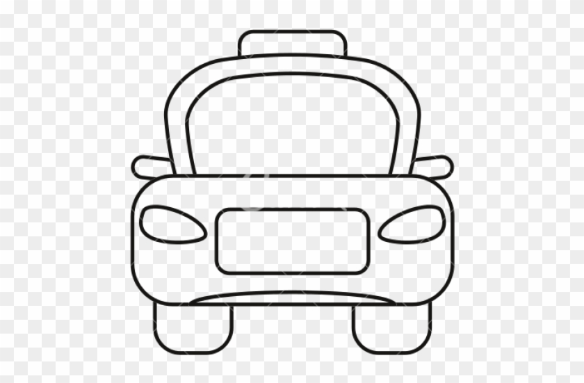 Taxi Driver Clipart Outline - Illustration #1606290