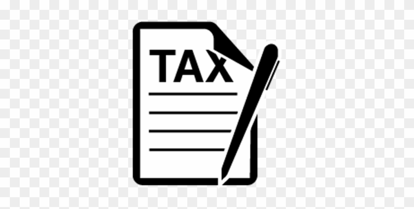 Tax Clipart Tax Bill - Tax Png Black And White #1606300