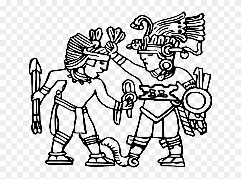 Aztec Warriors Drawings - Aztec Clip Art #1606318