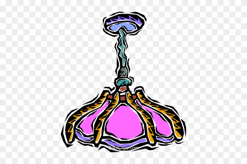 Chandelier Royalty Free Vector Clip Art Illustration - Lampadario Clipart #1606505