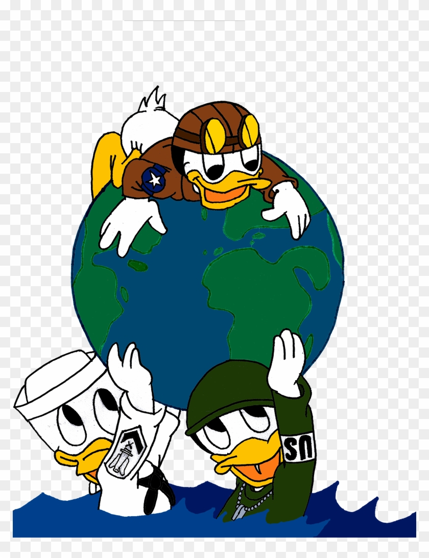 Ww2 Huey Dewey And Louie By Jmk-prime - Cartoon #1606518