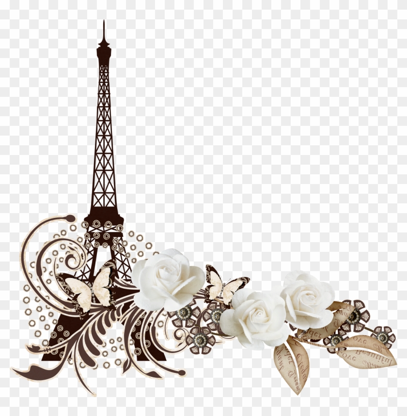 Paris Clipart Chandelier - Рамка С Эйфелевой Башней #1606546