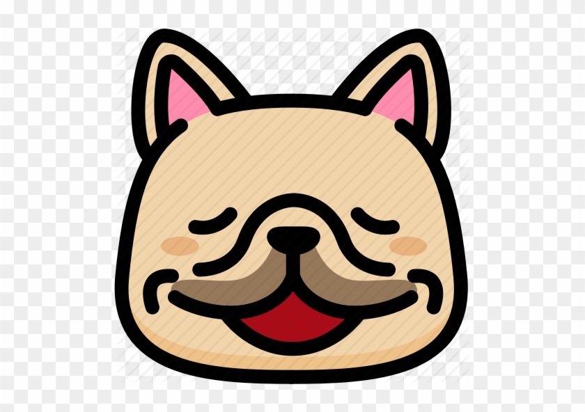 Jpg Transparent Frenchie Emoticons By Aomam Emotion - Cartoon Dog Roll Eyes #1606615
