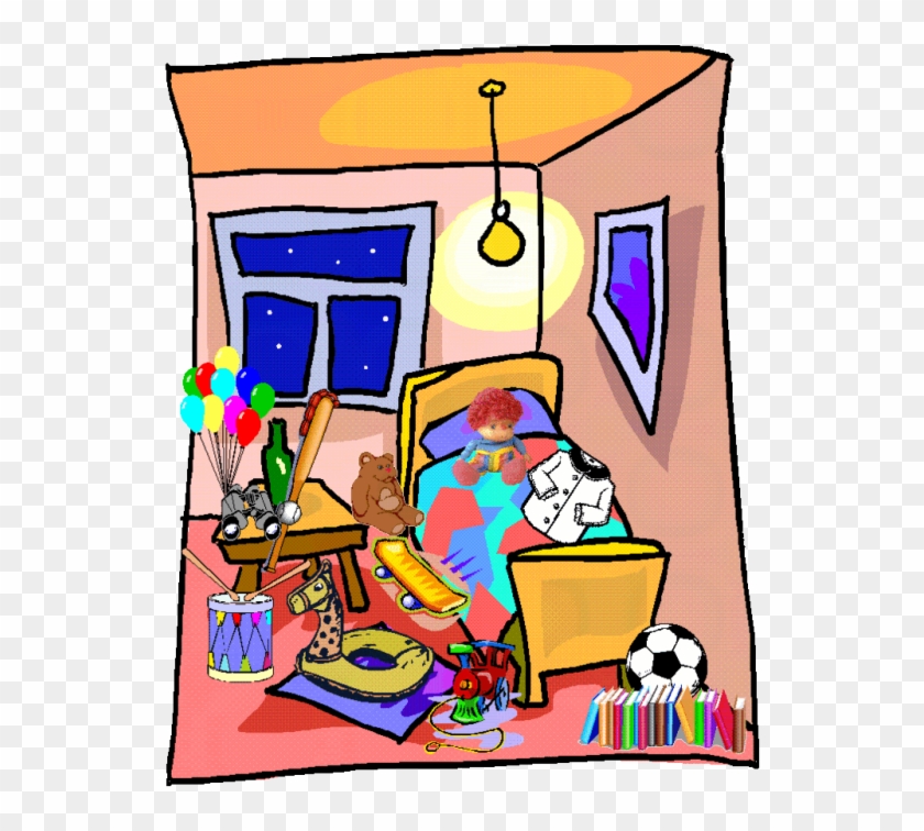 Organized Room Clipart - Messy Bed Room Clip Art #1606925