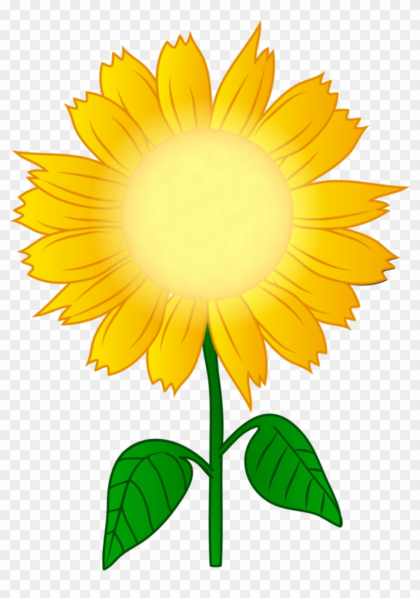 Sunflower Profile Clipart - Clip Art Sun Flower #1606926