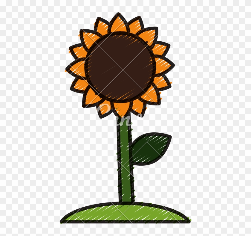 Beautiful Sunflower Symbol - Rangoli Designs Clip Art #1606937