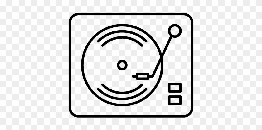 Retro Record Player Vector - Record Player Vector Png #1606959