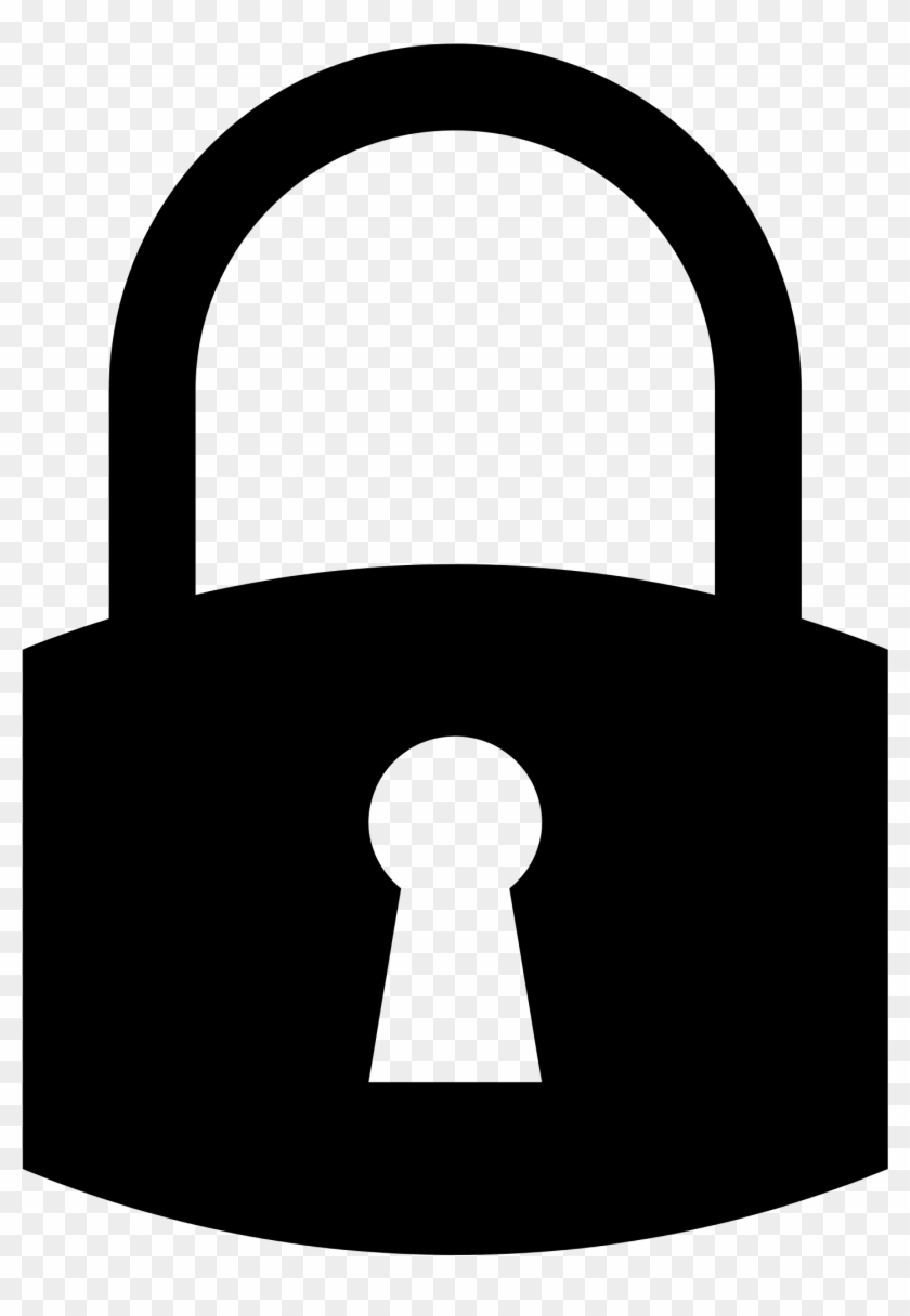 Padlock Clipart Simple - Lock Vector Icon Png #1607173