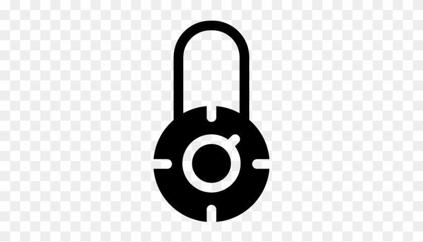 Padlock Clipart Combo Lock - Combination Lock Icon Png #1607174