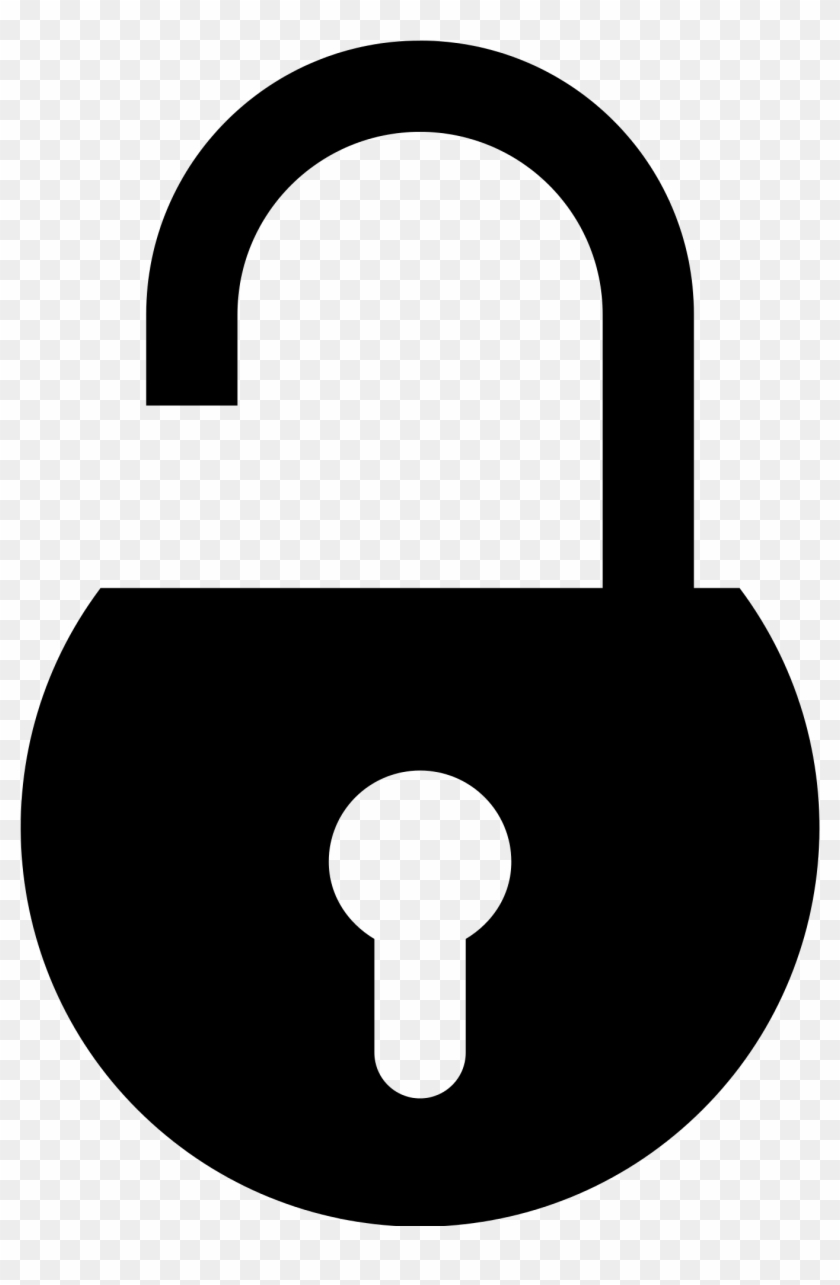 Padlock Clipart Unlocked Padlock - Unlocked Padlock Icon Png #1607180