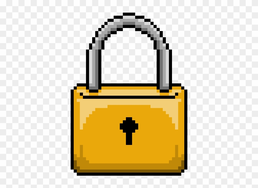 Padlock - Minecraft Easy Cute Pixel Art #1607196