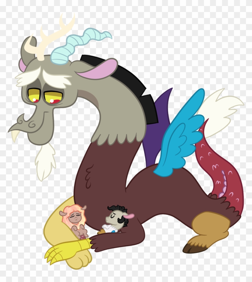 Ashiida, Baby Draconequus, Discord, Father And Children, - Cartoon #1607310