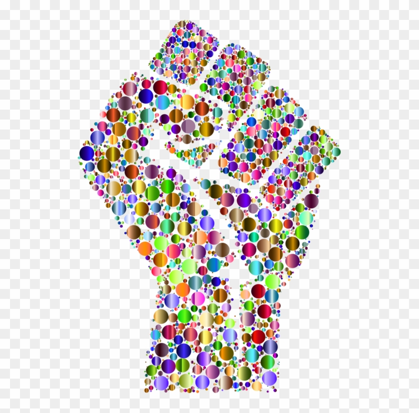 Raised Fist Finger Computer Icons Drawing - Colorful Fist #1607356