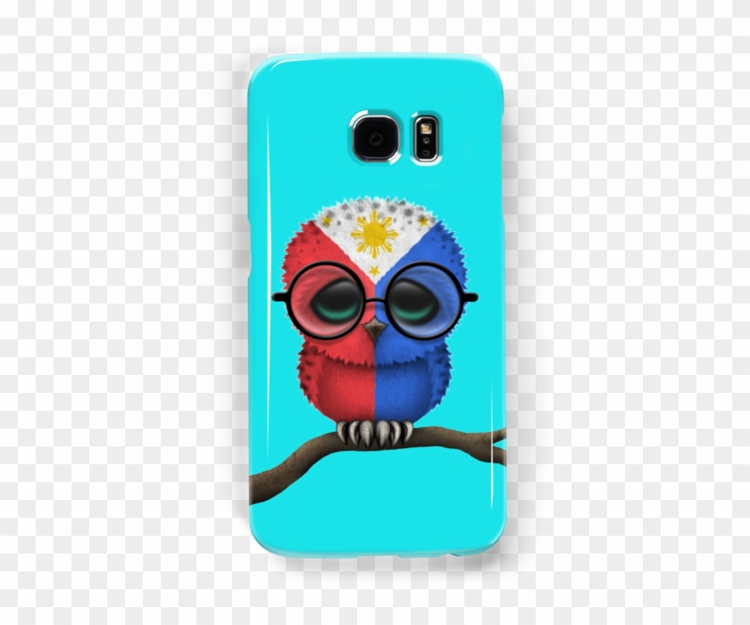 Nerdy Filipino Baby Owl On A Branch - Owl #1607363