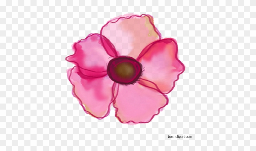 Bright Pink Png Flower Clip Art - Artificial Flower #1607404