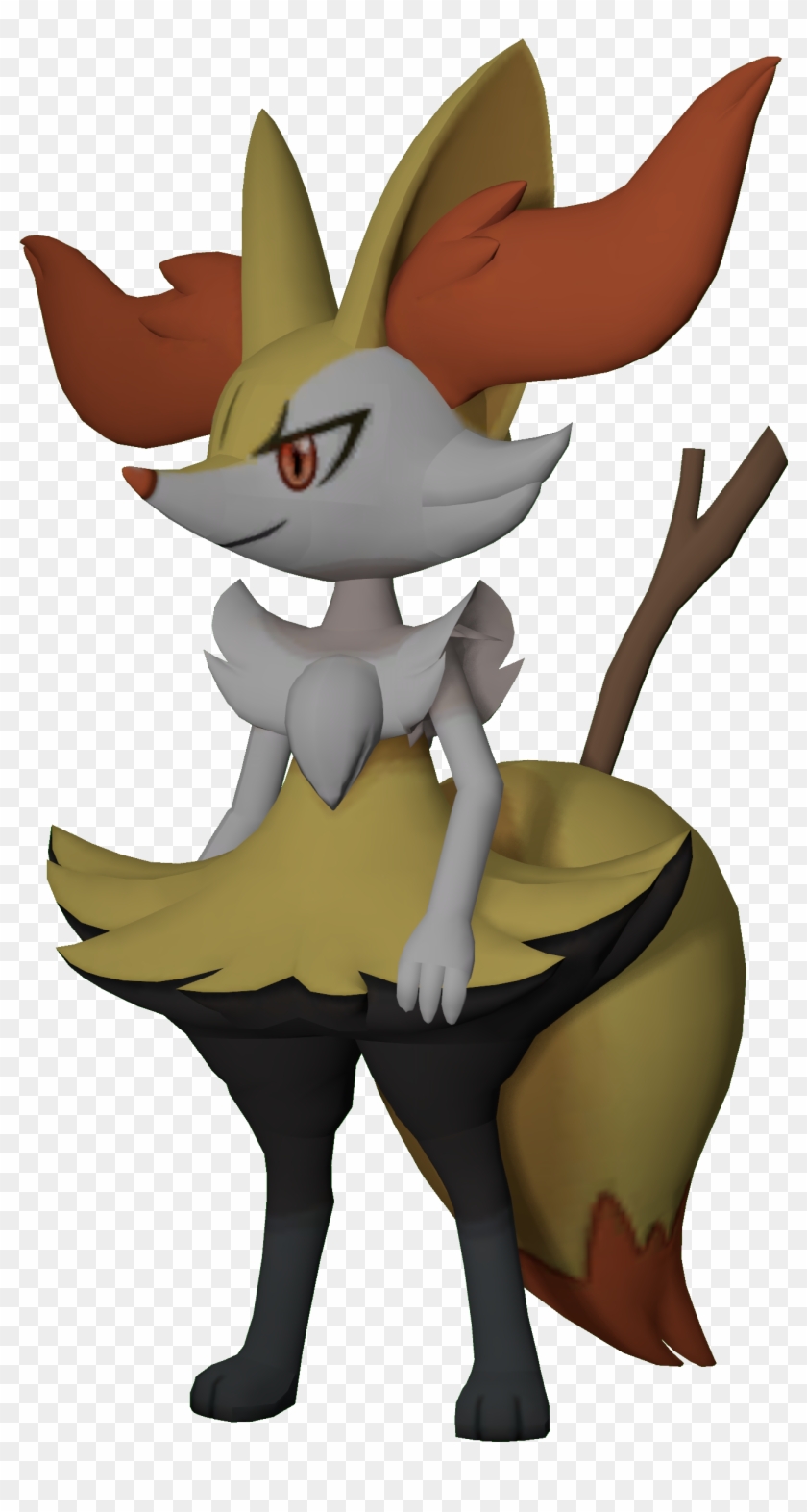 3d Gif Transparent - Braixen Gif 3d #1607434