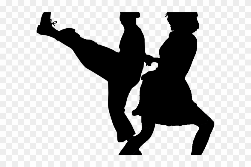 Dancing Clipart Dance Club - Swing Dance Silhouette #1607456