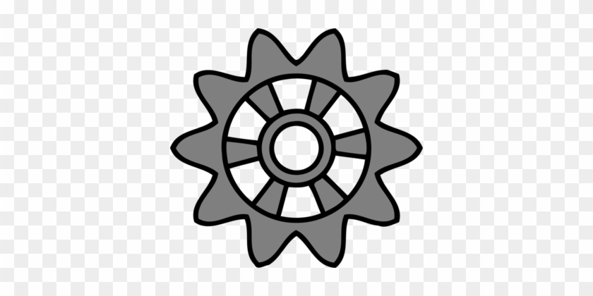 Computer Icons Gear Wheel Drawing - Rueda Coche #1607460