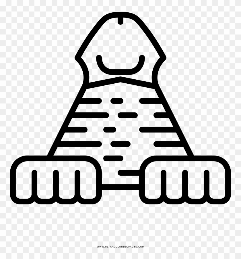 Great Sphinx Of Giza Coloring Page - Borobudur Temple Icon Png #1607498