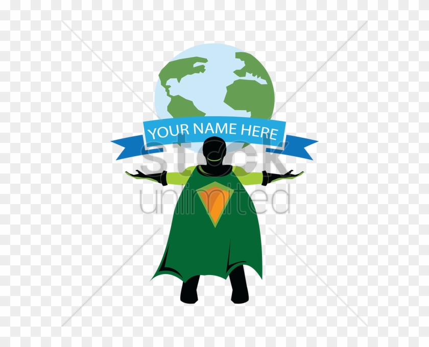 Earth Clipart Superhero - Superhero Saving Earth #1607544