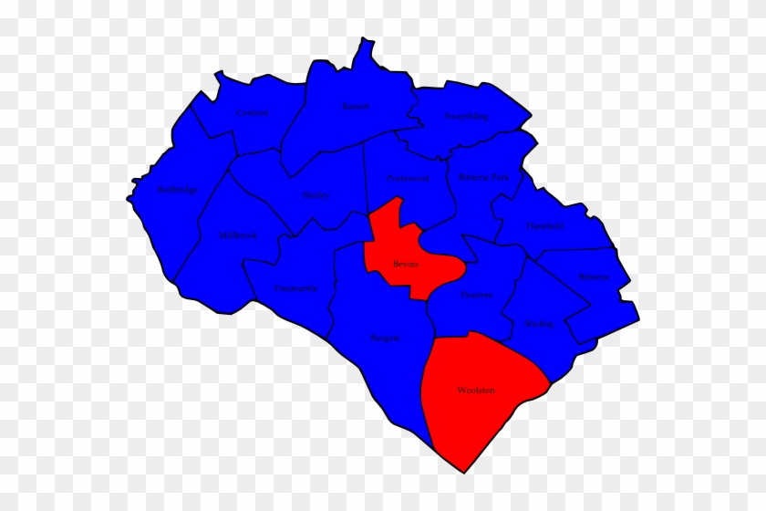 Map Of The Results Of The 2008 Southampton Council - Map #1607611