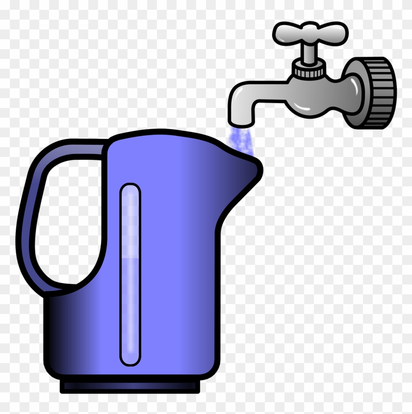 Tea Kettle Clip Art - Fill Kettle With Water #1607639