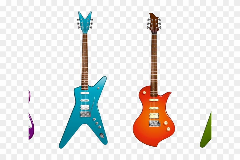 Guitarra Azul Desenho Png #1607740