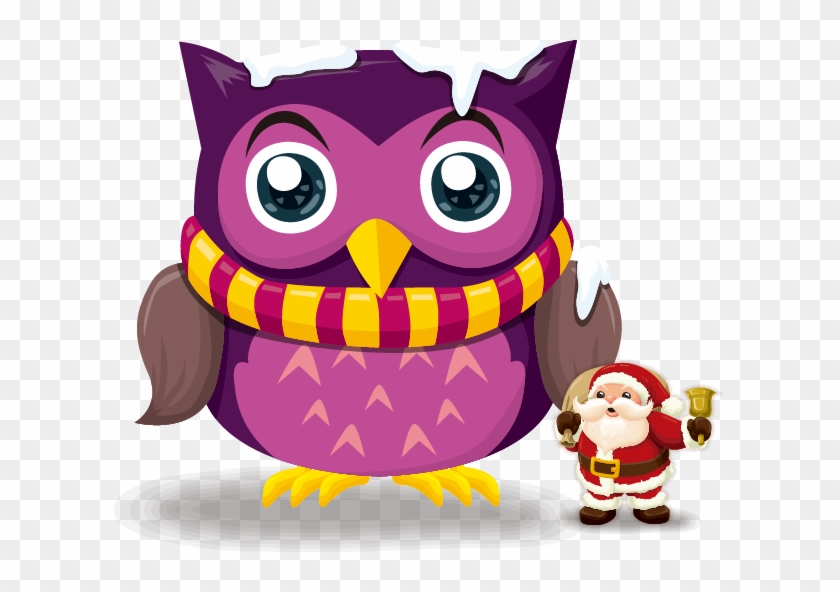 Vector Owls Christmas #1607815