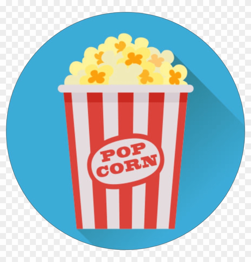 Popcorn Icon - Popcorn Flat Vector Png #1607881