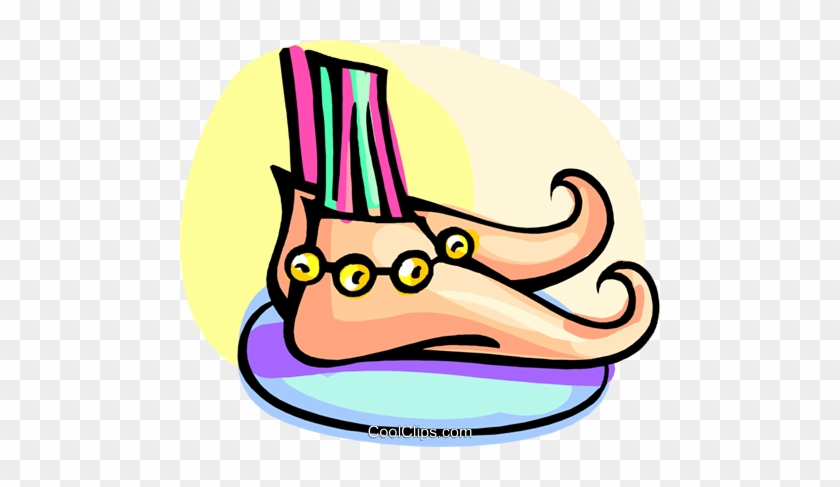 Funny Looking Shoes Royalty Free Vector Clip Art - Funny Looking Shoes Royalty Free Vector Clip Art #1607900