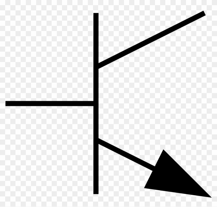 Filesymbol Npn Transistorsvg Wikimedia Commons - Transistor Symbol Png ...