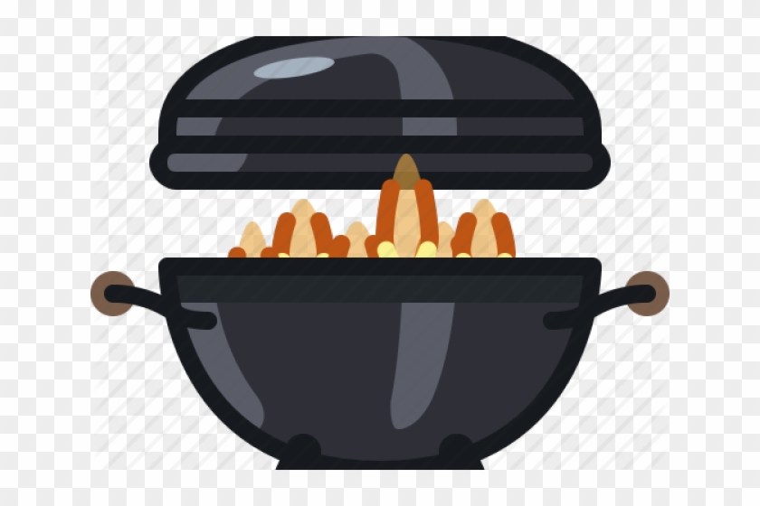 bbq grill with fire clipart free