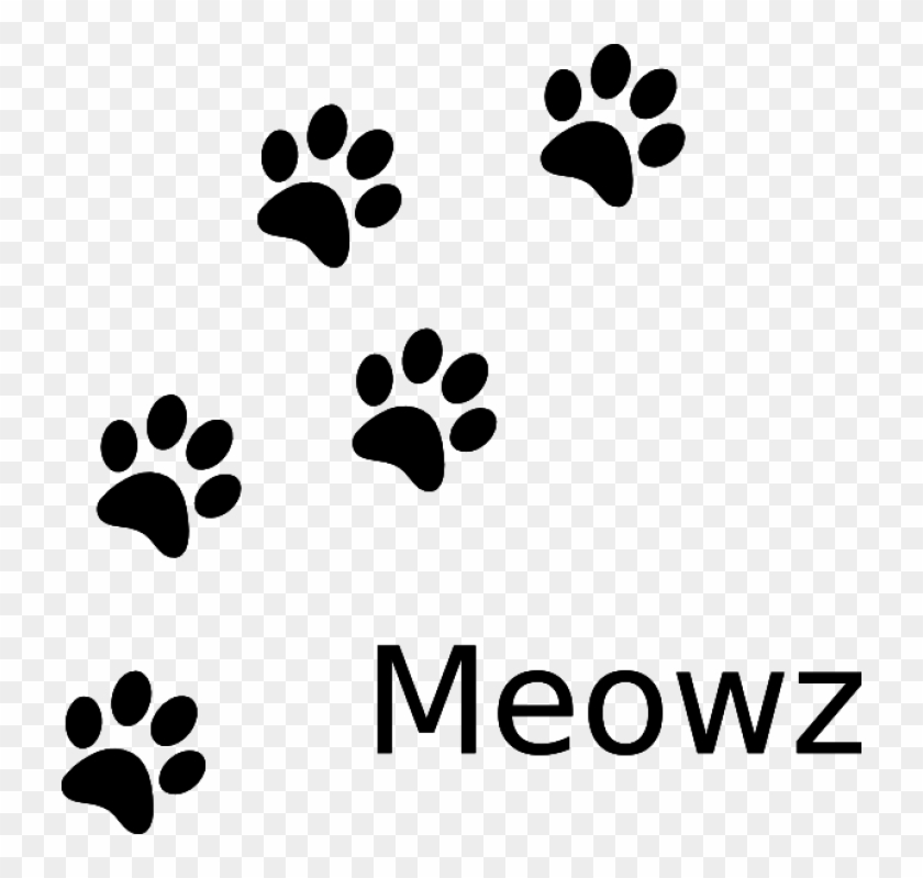 Permalink To Cat Paw Prints Clip Art - Printable Cat Paw Print #1607972