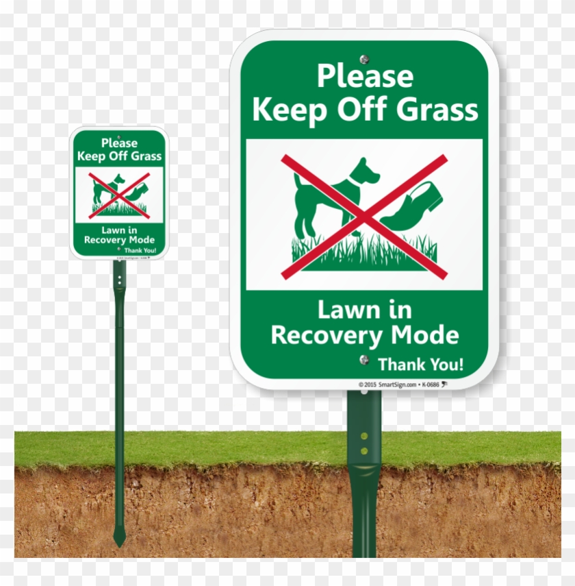 Graphic Library Keep Off The Grass Clipart - Sign #1607985