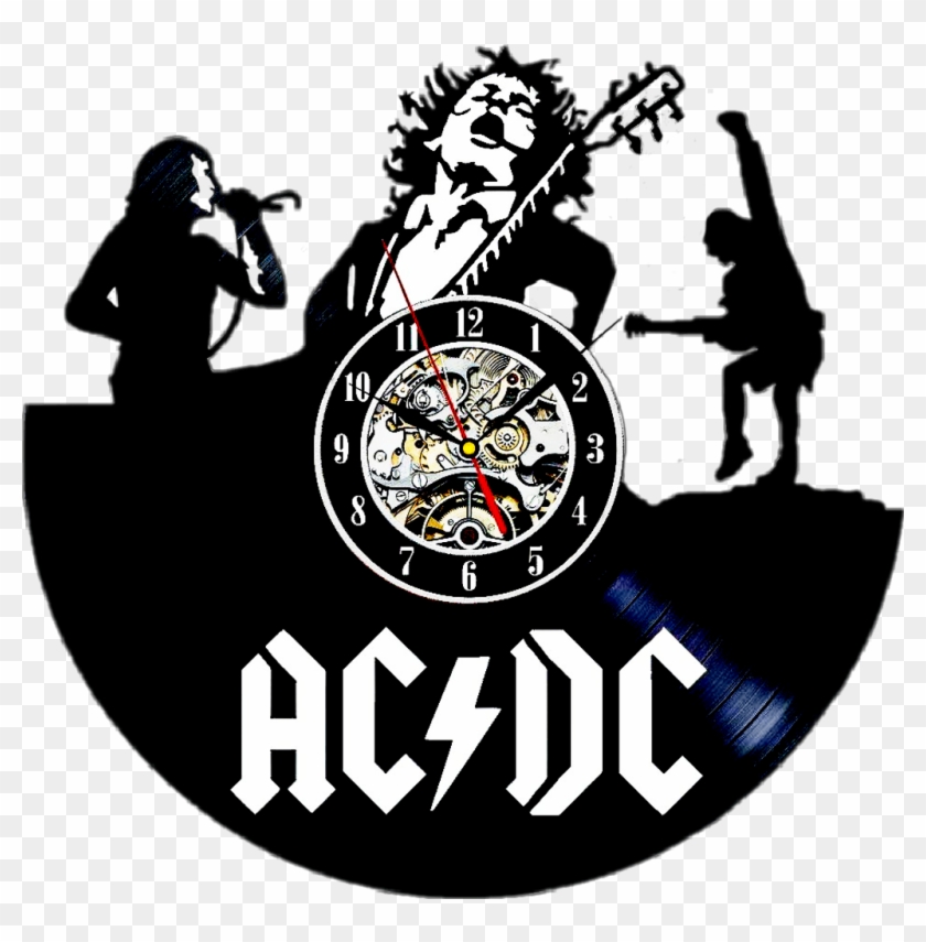 Acdc Sticker - Ac Dc Vinyl Wall Clock #1608220