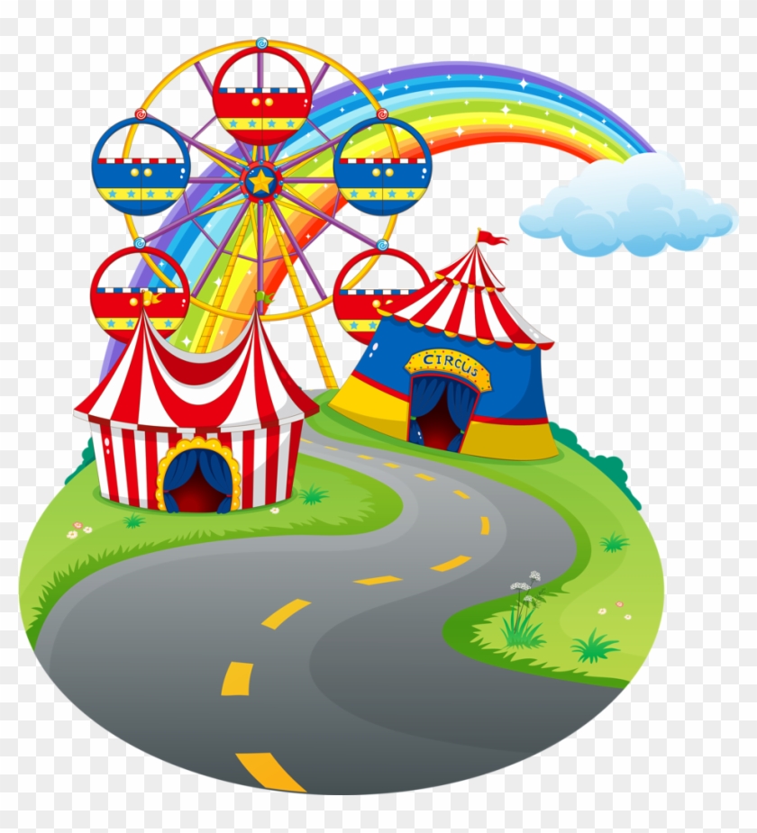 Carnival ~ Circus Fiesta De Circo, Carnaval, Clipart, - Going To Amusement Park #1608460