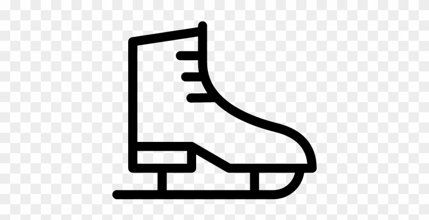 Ice Skates Facing Right Vector - Ice Skates Icon Svg #1608653