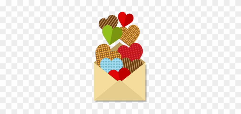Letter With A Lot Of Hearts, Love, Lovers, Husband - La Afectividad Png #1608786