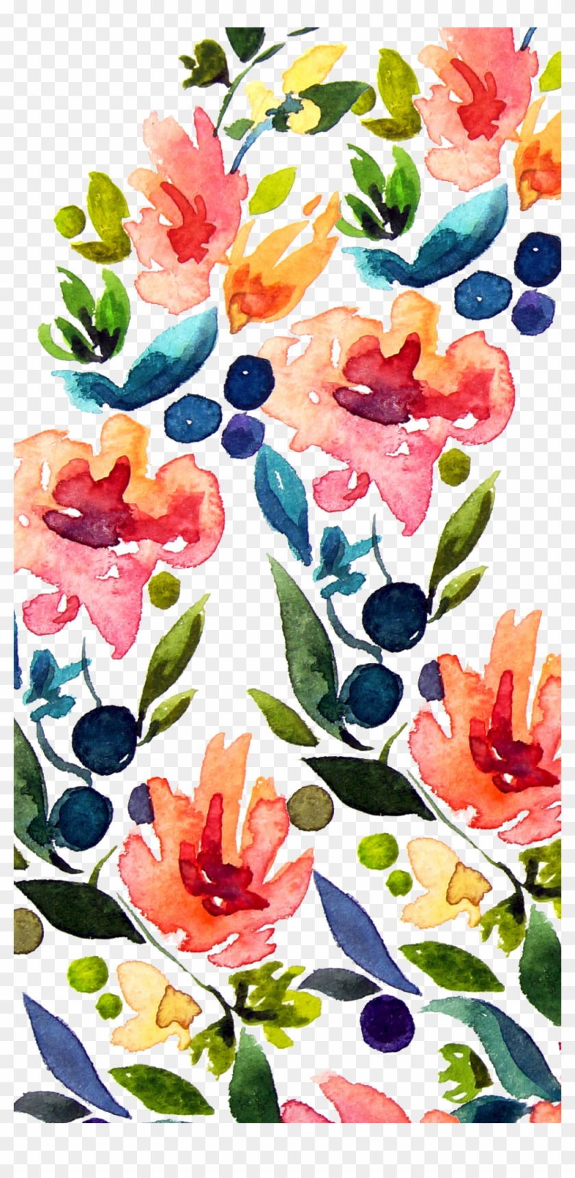 #casetify #iphone #art #design #illustration #cool - Floral Wreath Side Watercolor #1608882