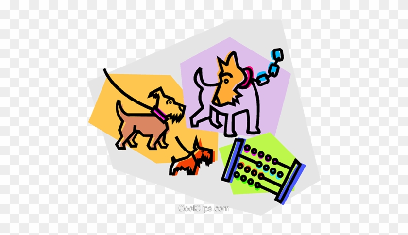 Dog With An Abacus Royalty Free Vector Clip Art Illustration - Dog With An Abacus Royalty Free Vector Clip Art Illustration #1608944