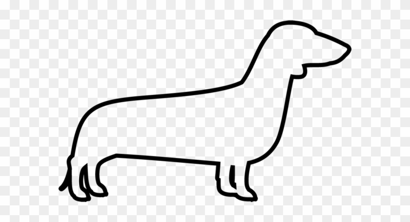 Dachshund Clipart Dachshund Outline - Hunting Dog #1609244