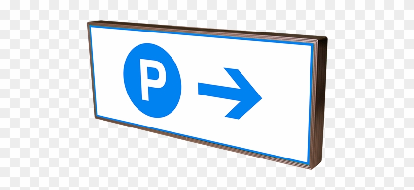 Parking P W/right Arrow - Sign #1609247