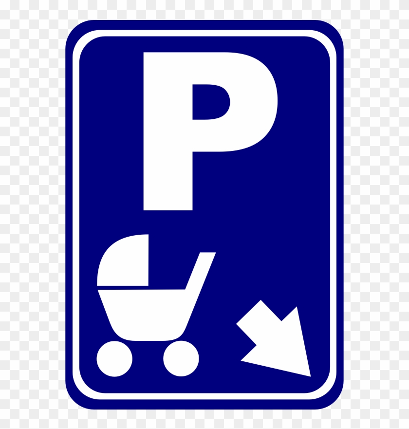 Sign "parking For Perambulators" - Pram Parking Sign #1609266