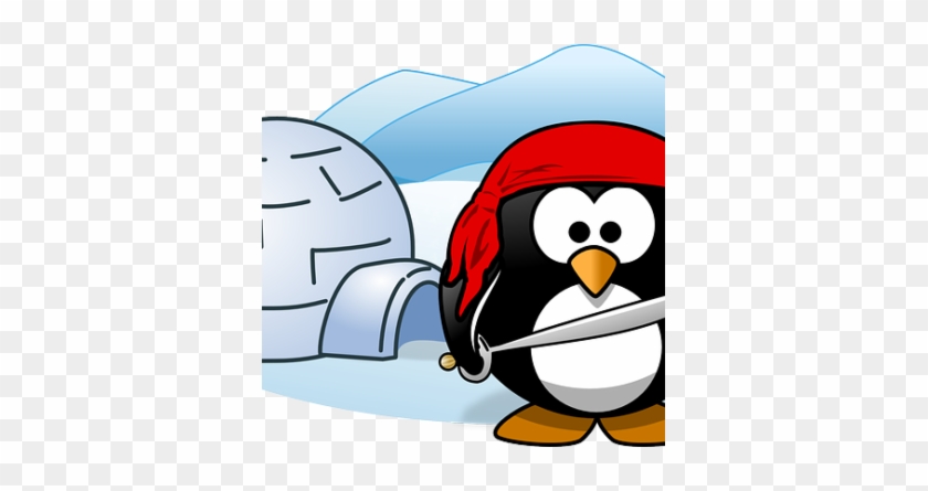 Cartoon Penguin Igloo #1609289