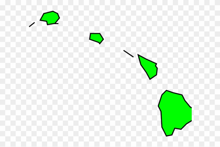 Hawaii Clip Art Map #1609324