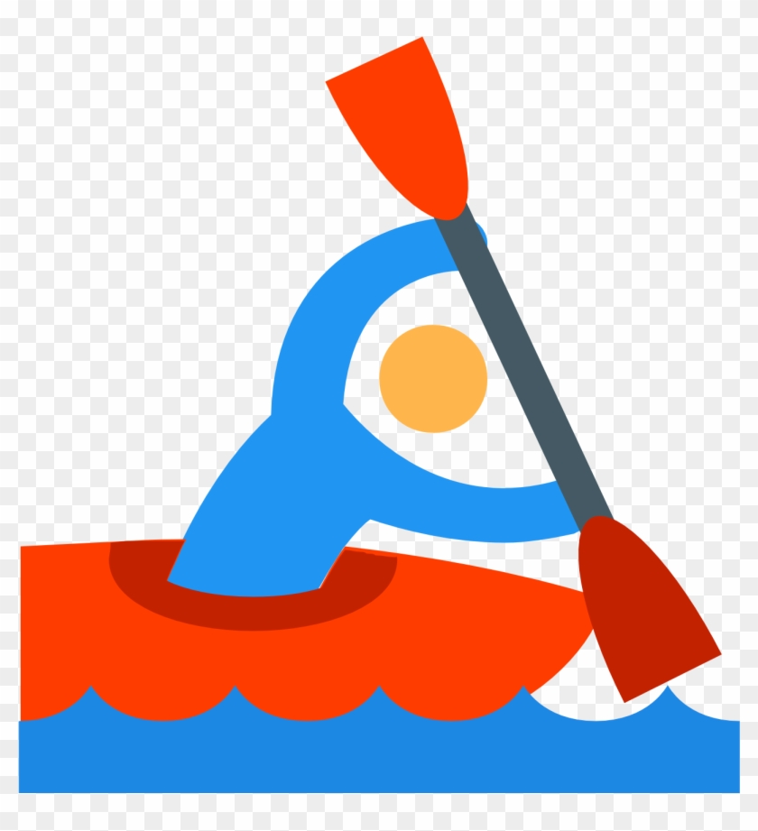 Canoe Slalom Canoeing And Kayaking Clip Art - Canoe Slalom Canoeing And Kayaking Clip Art #1609472