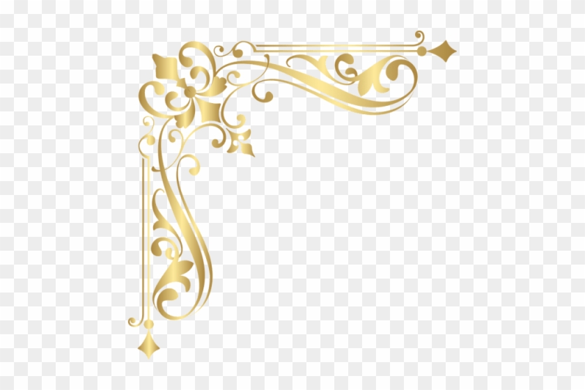 Free Png Download Corner Gold Clipart Png Photo Png - Border Design For Notebook #1609515