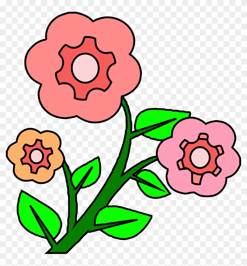 Pink Flower Png Clipart - Clip Art #1609532