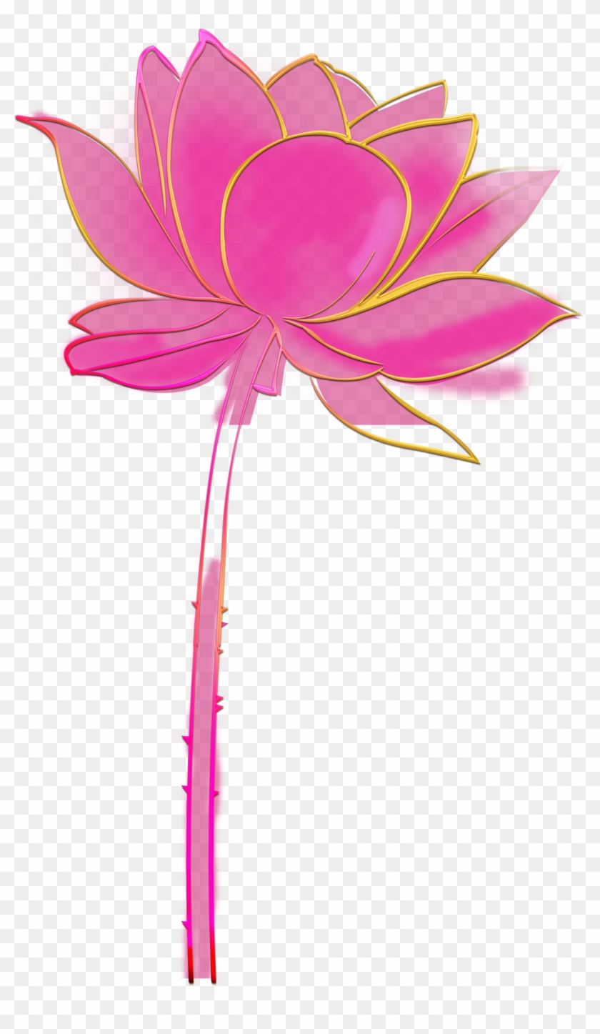 Flora Cut Flowers Plant Petal Hand Painted - Sacred Lotus #1609545