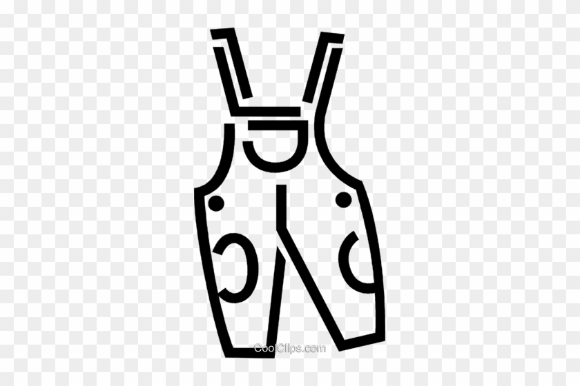 Overalls Royalty Free Vector Clip Art Illustration - Overalls Royalty Free Vector Clip Art Illustration #1609641